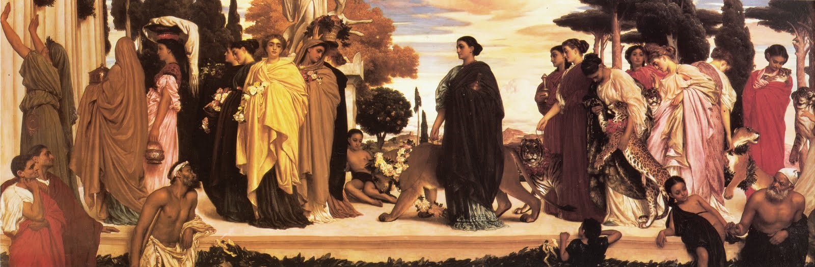 The Syracusan Bride leading Wild Animals in Procession to the Temple of Diana by Lord Frederick Leighton