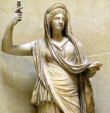Hera-Juno, Greco-Roman marble statue C2nd A.D., Musée du Louvre