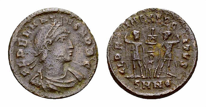Delmatius Caesar (September 335 - mid 337 AD). AE Nummus (17 mm, 1.63 g), Nicomedia. 
